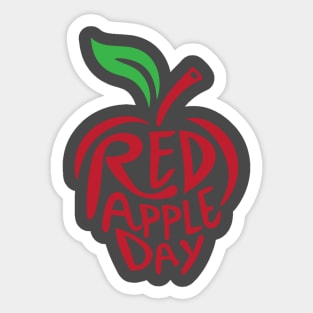 Eat a Red Apple Day – December Sticker